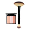 EVE PEARL Blush Trio & 204-Fan Highlighter Brush- Sweet Cheeks EVE PEARL Blush Trio & 204-Fan Highlighter Brush- Sweet Cheeks