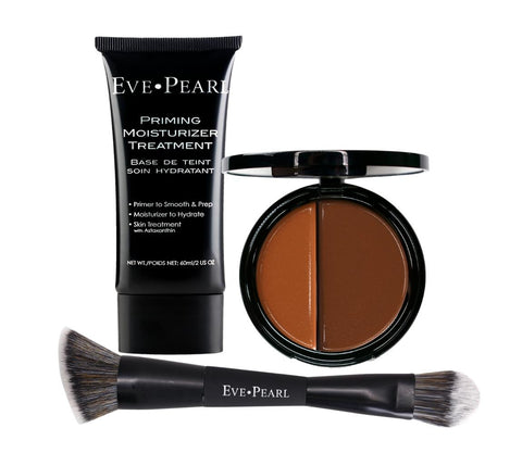 EVE PEARL Priming Moisturizer, Dual Foundation & Contour Brush Collection