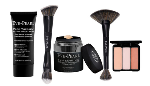 EVE PEARL  5-Pc Face Cream, Liquid Foundation and Cheek Set