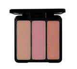 EVE PEARL Blush Trio & 204-Fan Highlighter Brush- Sassy Cheeks